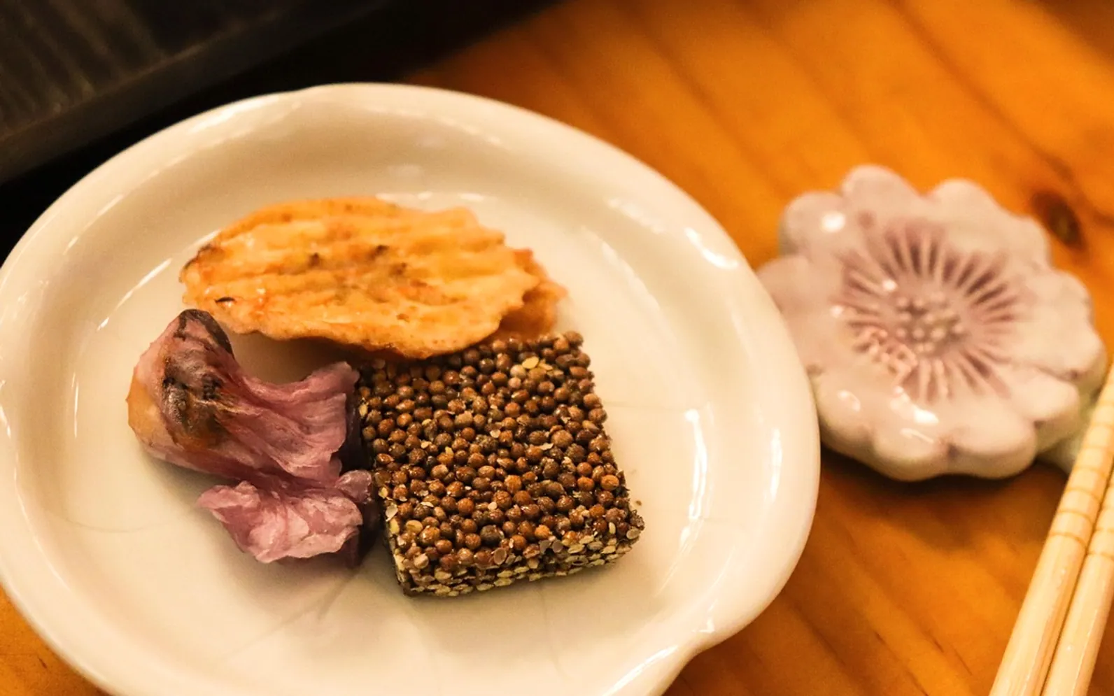 Refreshments, korea and rice crackers